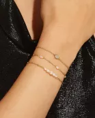 Micro Alternating Pearl & Bead Bracelet