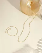 Micro Alternating Pearl & Bead Bracelet