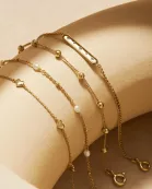 Micro Alternating Pearl & Bead Bracelet