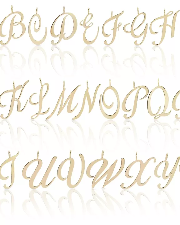 Large Letter Pendants