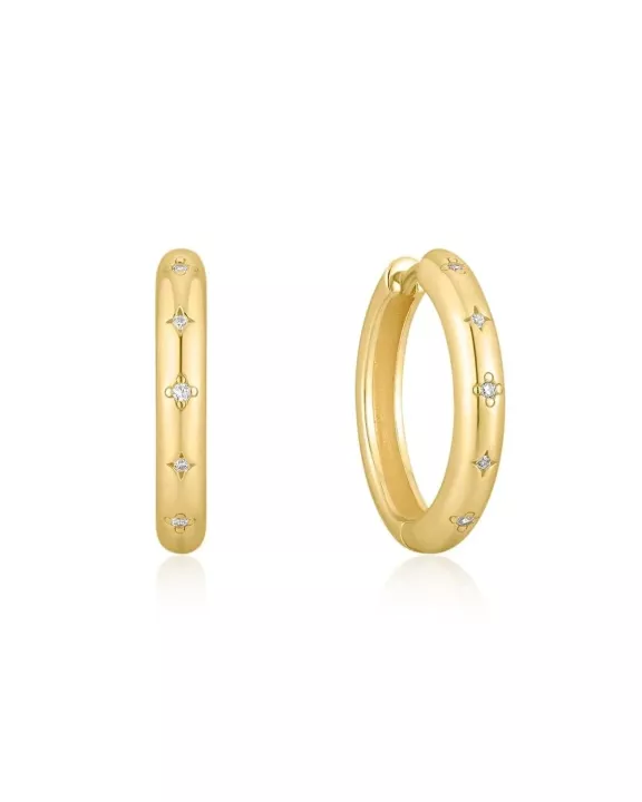 15mm CZ Galaxy Huggie Hoops
