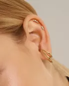 Graduated CZ Bar Earrings