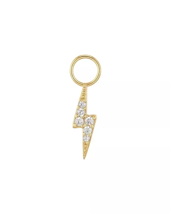 CZ Bolt Hoop Charm