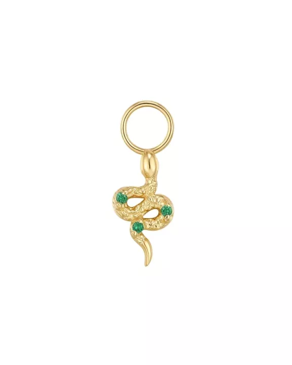 CZ Snake Hoop Charm