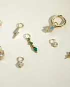 CZ Snake Hoop Charm