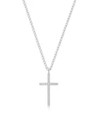 CZ Cross Pendant Necklace
