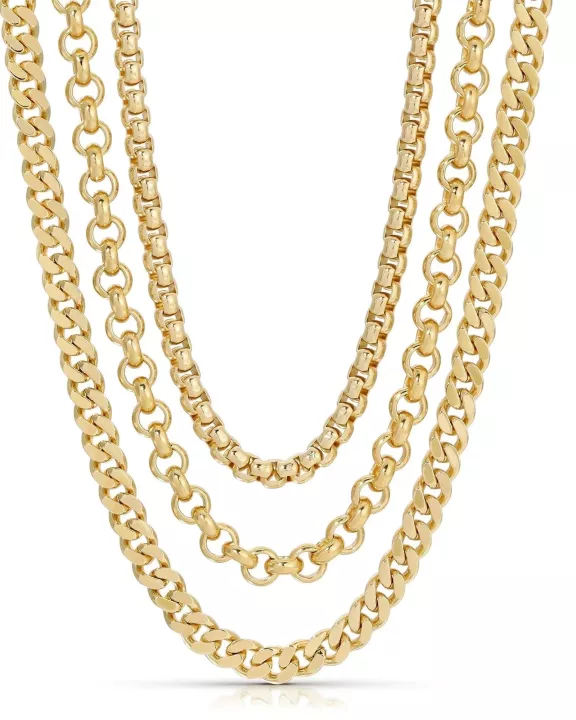 Ludlow Triple Chain Necklace