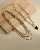 Ludlow Triple Chain Necklace