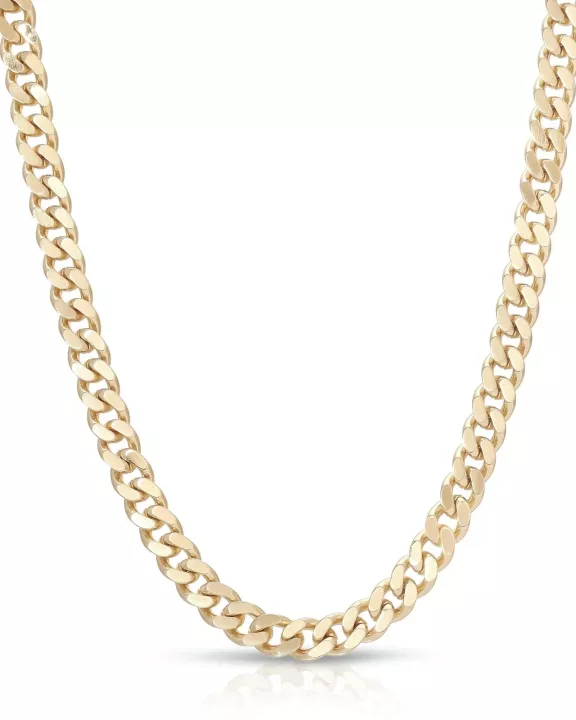 Men's Micro Link Curb Chain Necklace