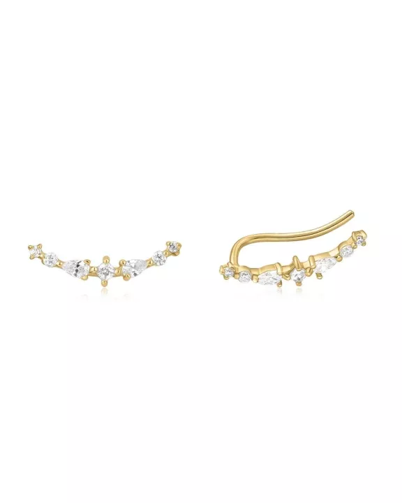 Multi Shaped CZ Ear Crawl