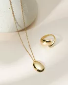 Harmony Pebble Pendant Necklace