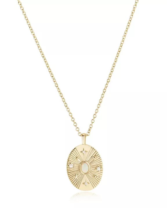 Opulent Opal & CZ Necklace