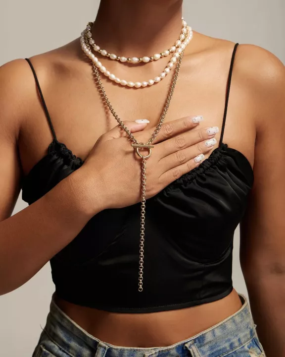 Palmer Pearl Choker Necklace