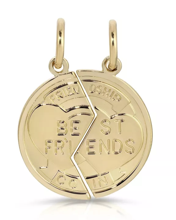 Best Friend Coin Pendants