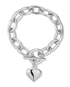 Alana Puffy Heart Charm Bracelet