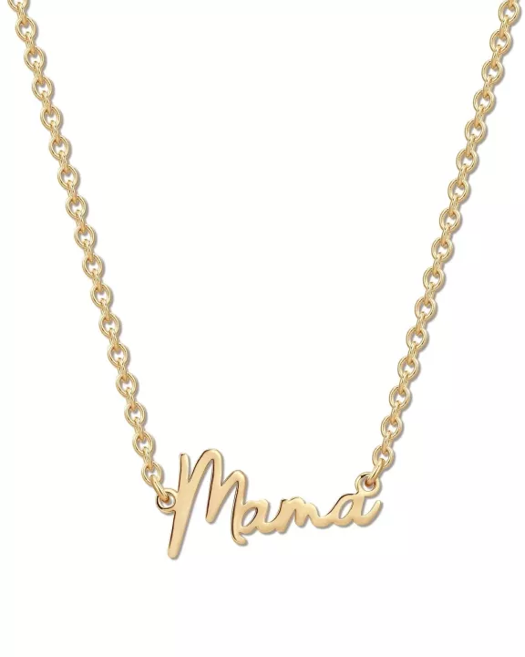 Dainty Script Mama Necklace