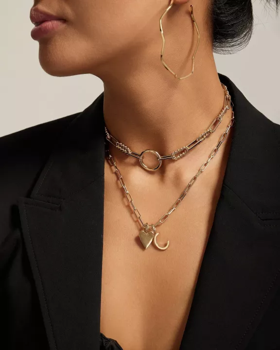 Thin Wavy Hoops