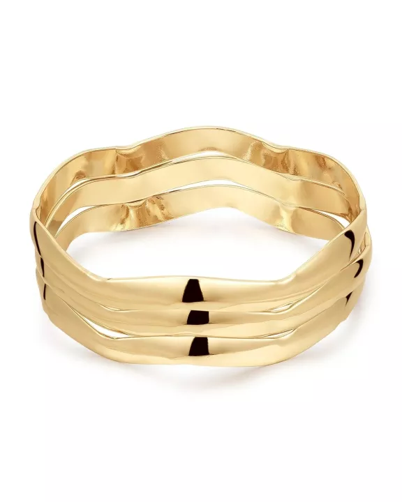 Wavy Bangle Set