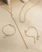 Dainty Script Mama Lariat Necklace
