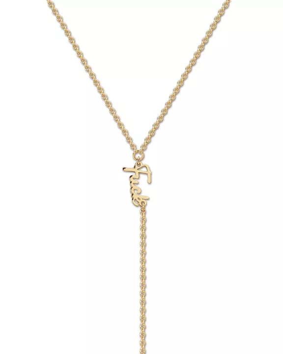 Dainty Script Fuck Lariat Necklace