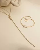 Dainty Script Fuck Lariat Necklace