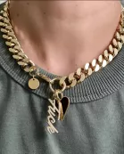 Taraji Necklace With Heart & Fuck Charms