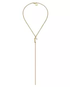 Dainty Script Love Lariat Necklace