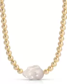 Poppy Horizontal Pearl & Bead Necklace