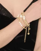 Poppy Horizontal Pearl And Bead Bracelet