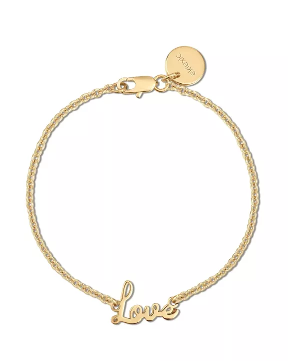 Dainty Script Love Bracelet