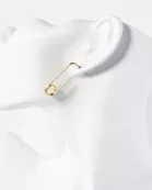 3PC-Set Metal Paper-Clip Stud Earrings