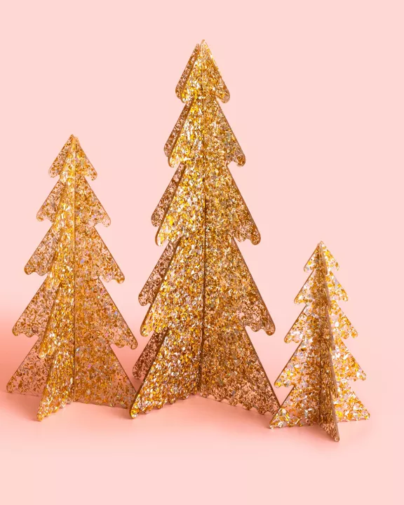 Pearl Confetti Acrylic Trees - Min. 2
