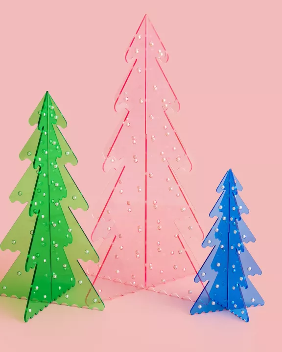 Acrylic Trees with Pearls - Min. 2