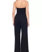 Betsy and Adam Tasha Strapless Back Zipper Side Pockets Tuxedo Jumpsuit