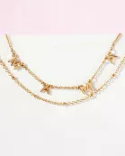 2PC-Set Mama Charm Satellite Chain Anklet