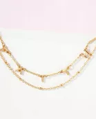 2PC-Set Faith Charm Satellite Chain Anklet