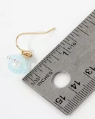 AB Coated Imitation Shell Pearl Dainty Dangle Earrings