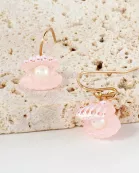 AB Coated Imitation Shell Pearl Dainty Dangle Earrings