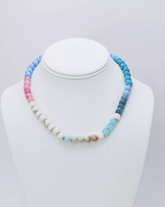 Cute Girl Gemstone Necklace