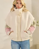 FLEECE VEST WITH SIDE STRAPS