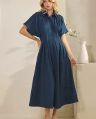 BUTTON DOWN SHIRT MAXI DRESS