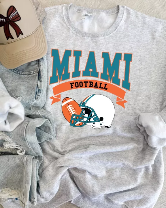 Miami Football Sweatshirt or Tee