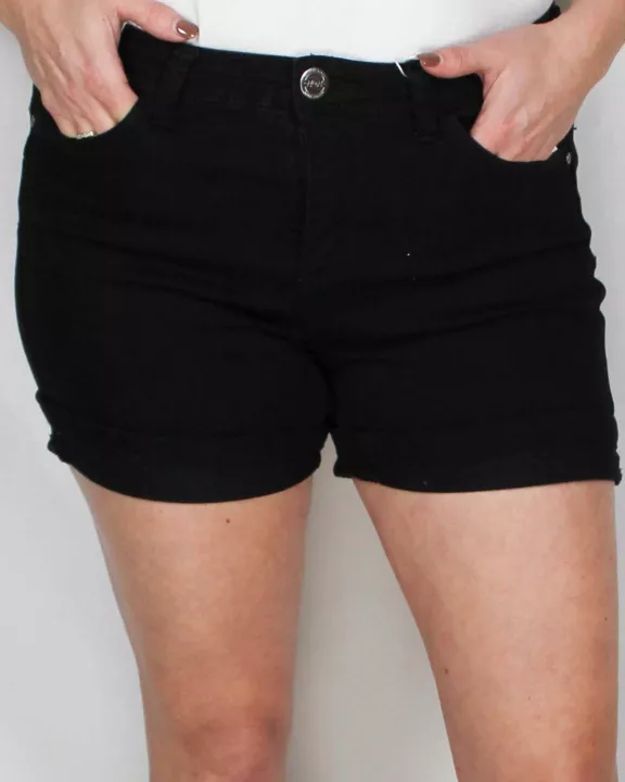 MS26577-MS6 - Black - Denim Short A2454