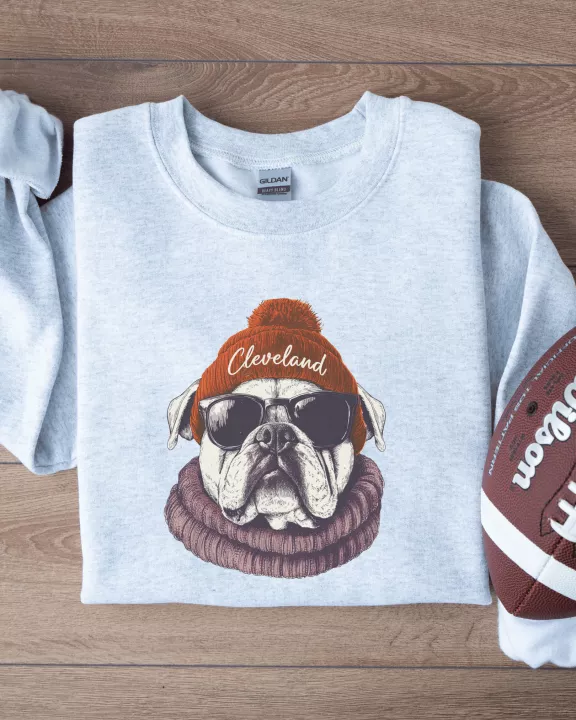 Vintage Cleveland Football Graphic Crew