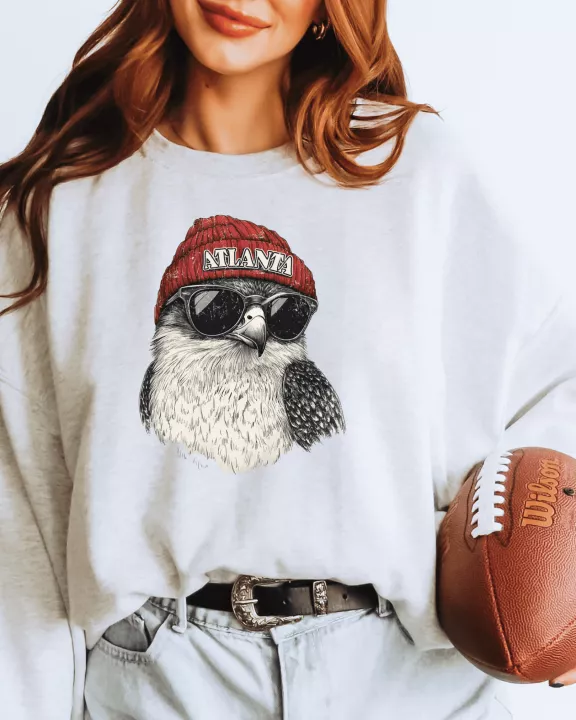 Vintage Falcons Football Graphic Crew