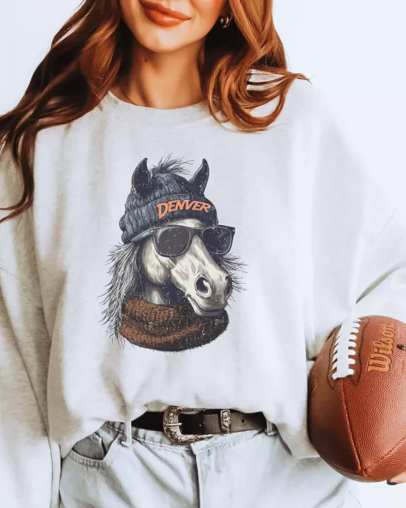 Vintage Denver Football Graphic Crew