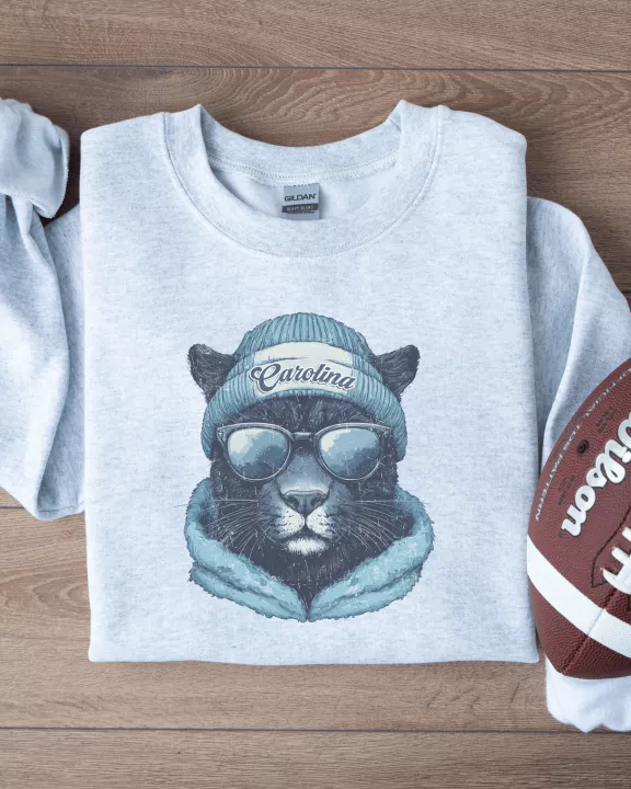 Vintage Carolina Football Graphic Crew