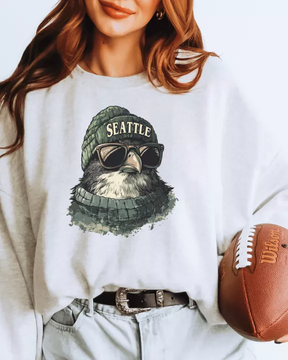 Vintage Seattle Football Graphic Crew