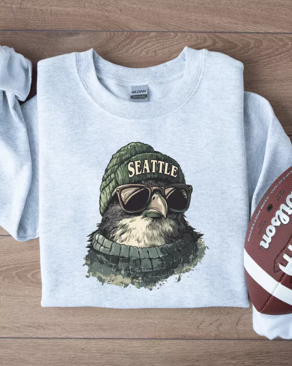 Vintage Seattle Football Graphic Crew