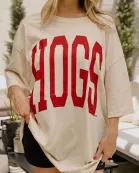 Arkansas Razorbacks Tall Boy Off White One Size Tee